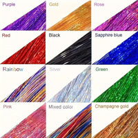 Glitter Hair Tinsel Extensions for Women
