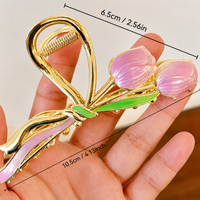 Elegant Metallic Hair Claw Clip