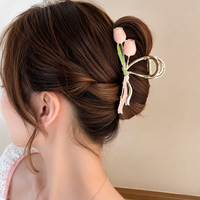 Elegant Metallic Hair Claw Clip