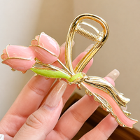 Elegant Metallic Hair Claw Clip