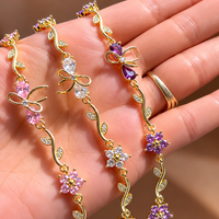 Aesthetic Vine Charm Bracelet