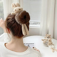 Cute Rabbit Hair Plush Tie