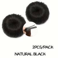 Synthetic Hair Buns with Clips
