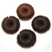 Donut Bun Short Ponytail Wig
