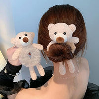 Cute Rabbit Hair Plush Tie