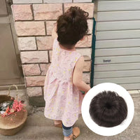 Donut Bun Short Ponytail Wig