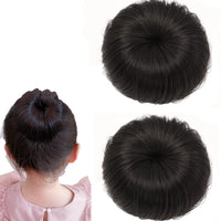 Donut Bun Short Ponytail Wig
