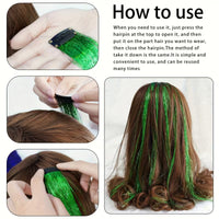 Glitter Hair Tinsel Extensions for Women