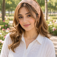 Delicate Flower Design Lace Headband