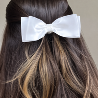 Classic Double Layered Hair Bow Clip.