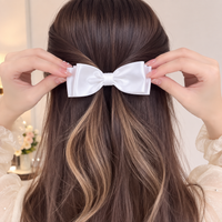 Classic Double Layered Hair Bow Clip.