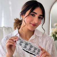 Delicate Flower Design Lace Headband