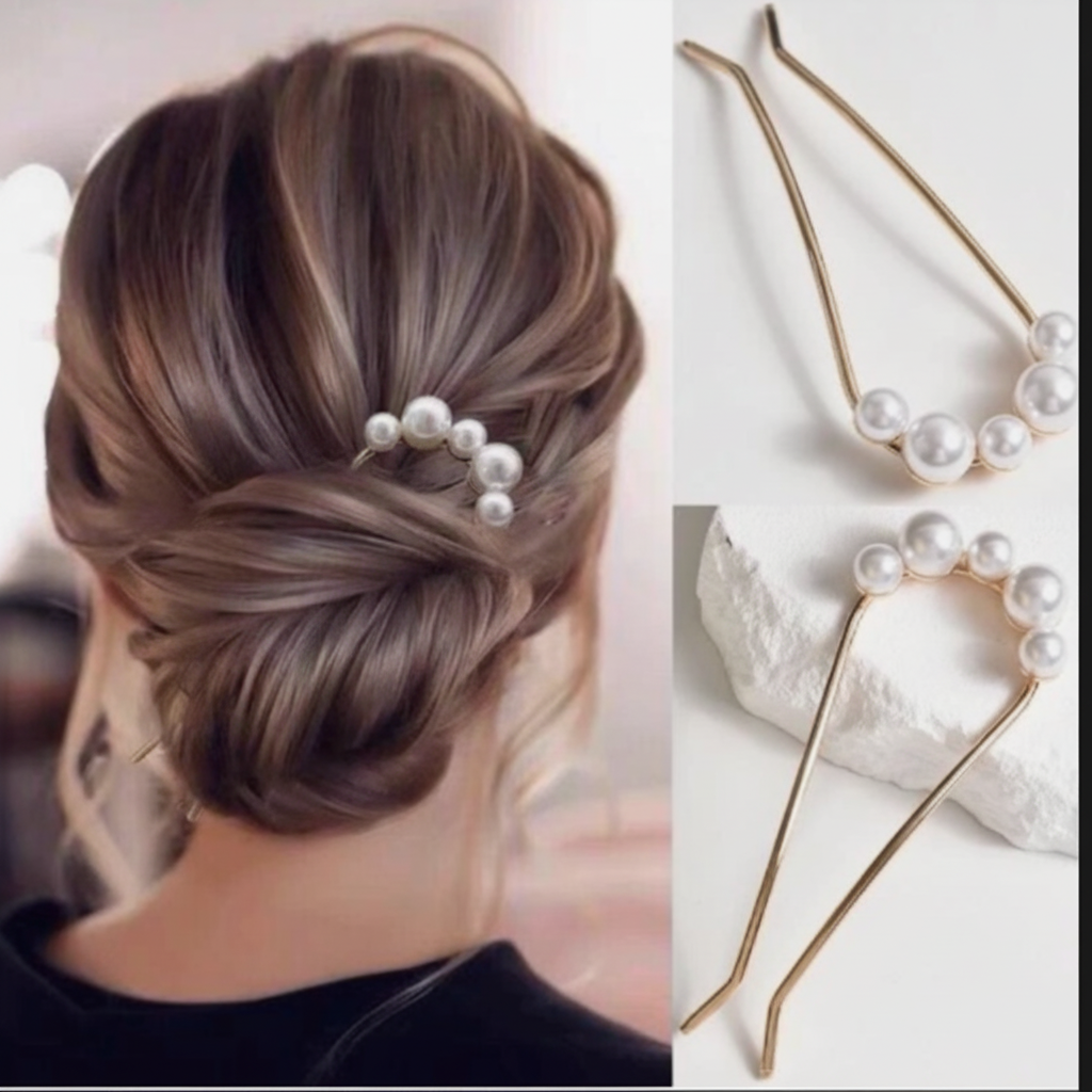 Elegant Pearl Vine Blossom Hair Pins