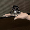 Elegant Acrylic Flower Hair Claw Clip