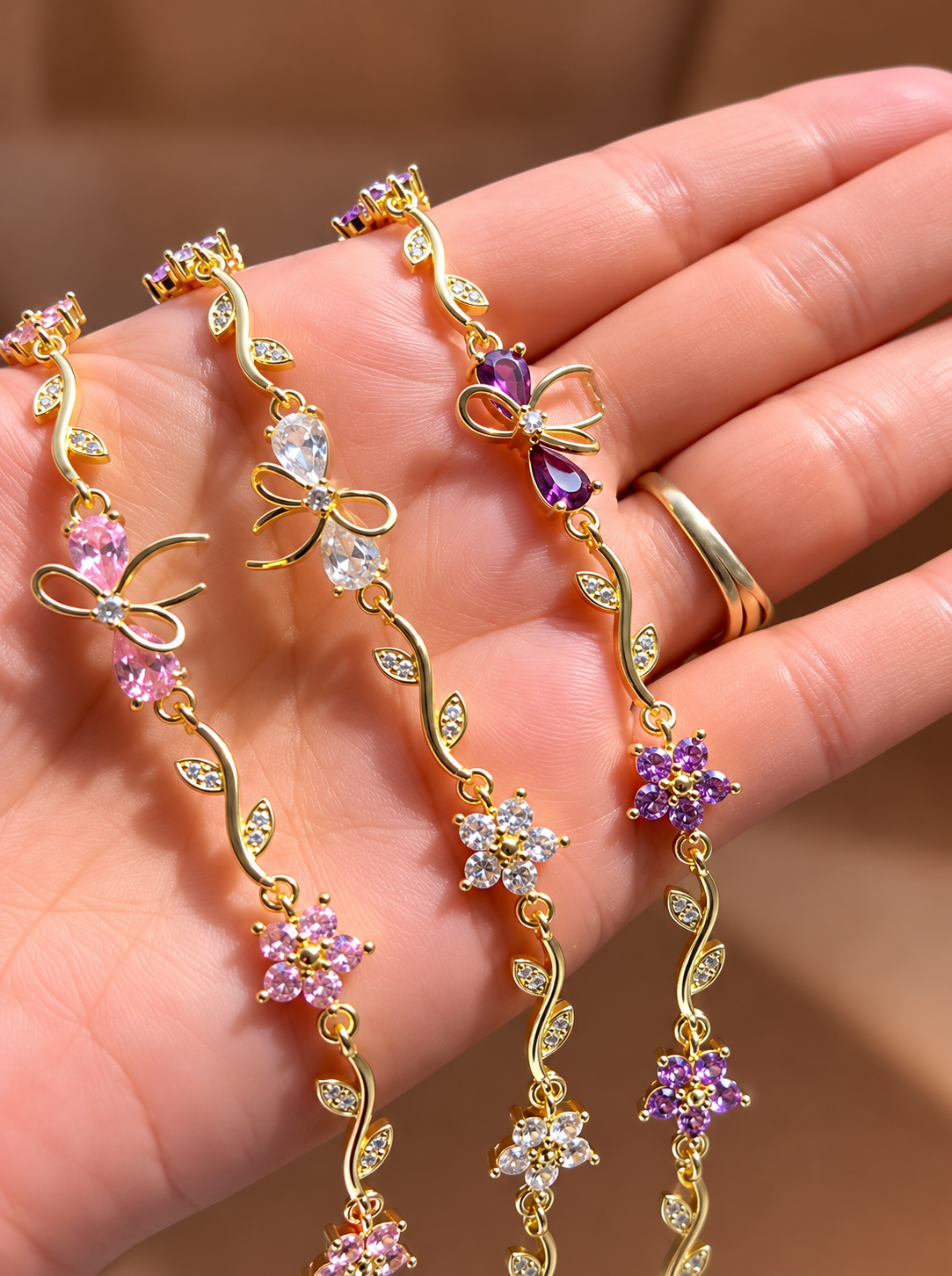 Aesthetic Vine Charm Bracelet
