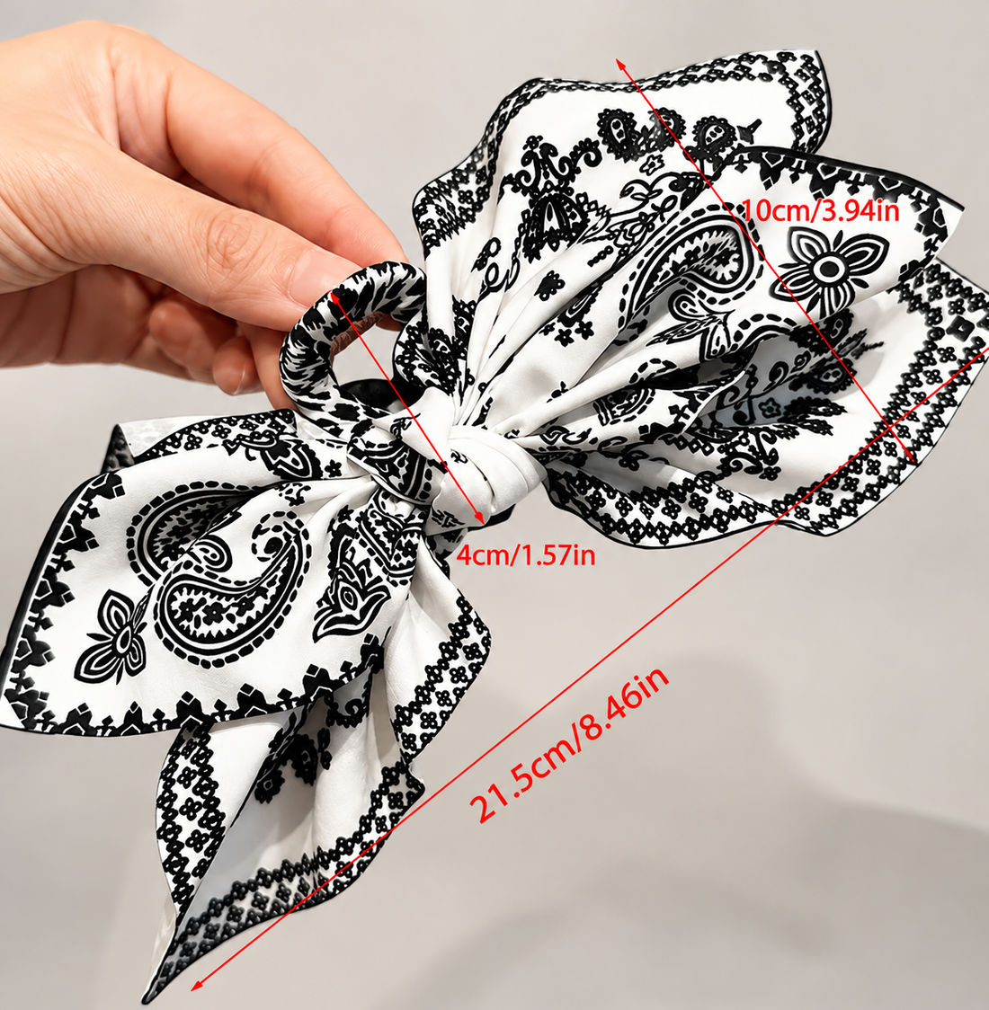 Cashew Hair Mesh Bow Hair Clip