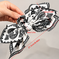Cashew Hair Mesh Bow Hair Clip