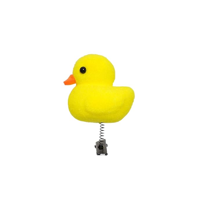 Yellow Duck Spring Hair Clips
