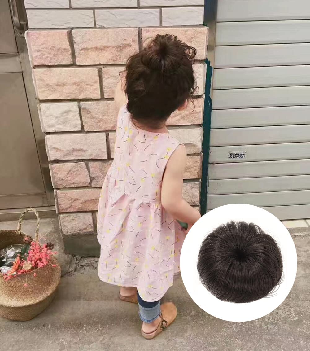 Donut Bun Short Ponytail Wig