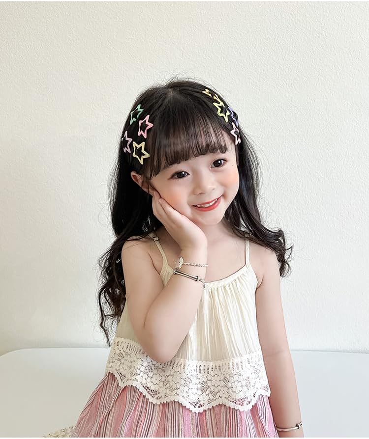 Star Shape Glitter Hair Clips