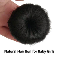 Donut Bun Short Ponytail Wig