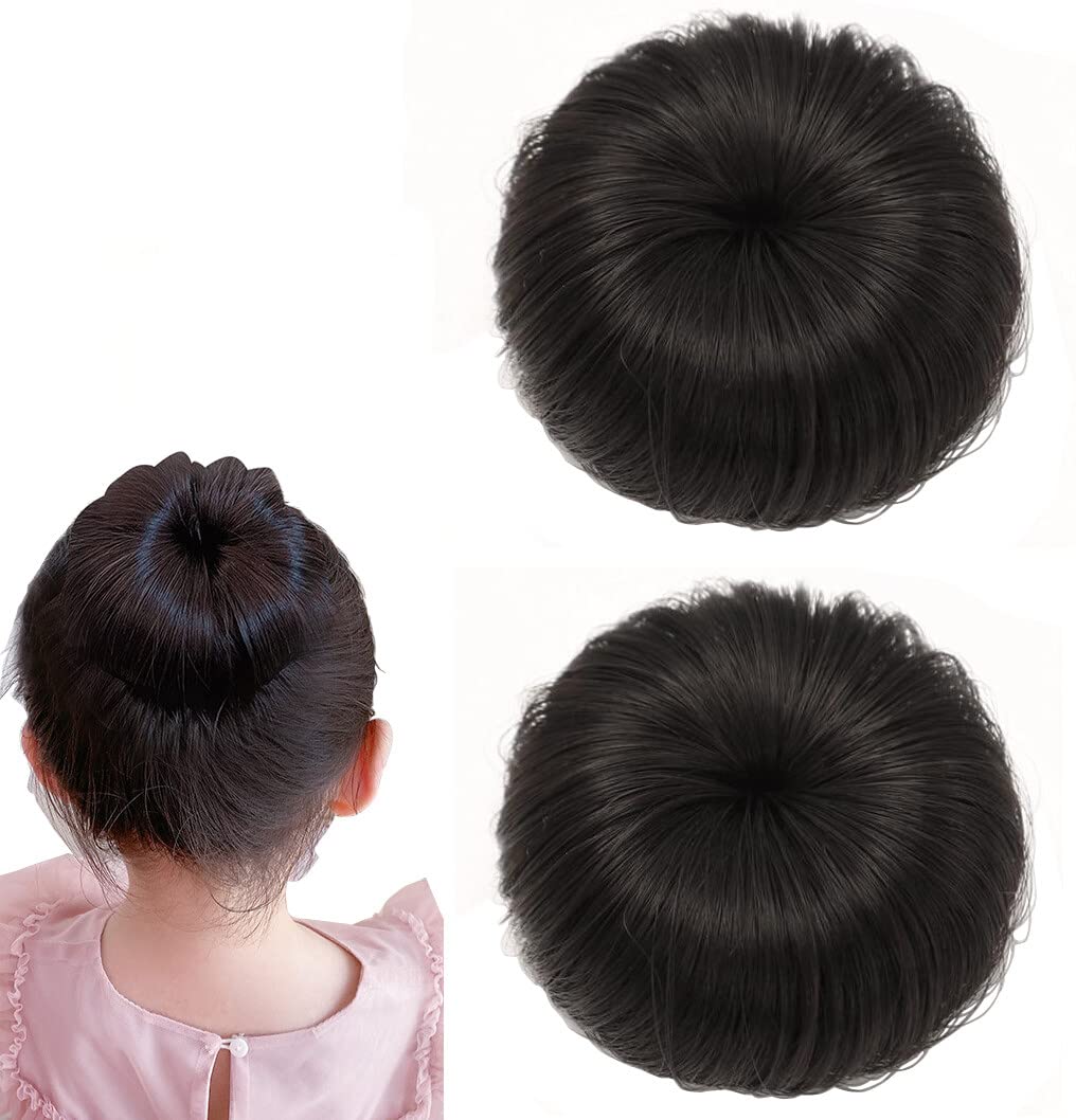 Donut Bun Short Ponytail Wig