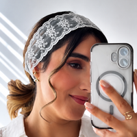 Delicate Flower Design Lace Headband