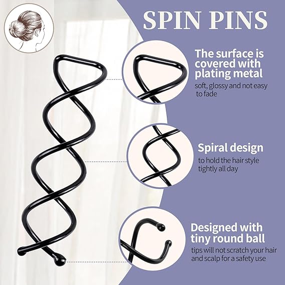 Twist Screw Spiral Hair Pins