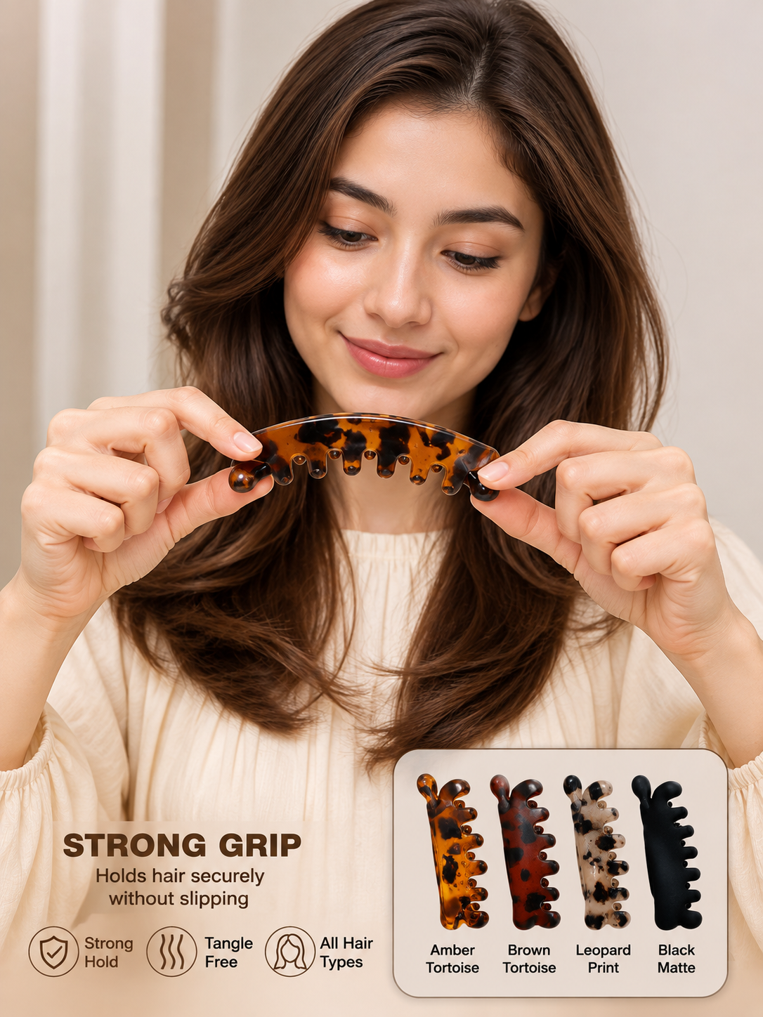 Premium Non-Slip Banana Hair Clip