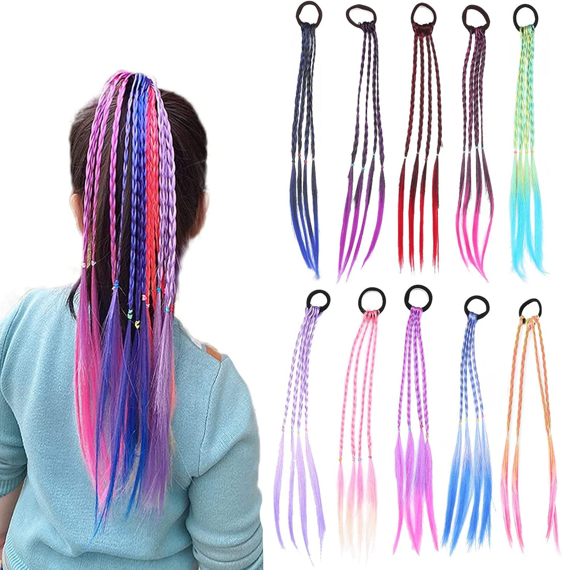 Colourful Braided Hair