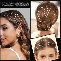 Colorful Hair Gems