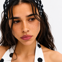 Women's Elastic Polka Dot Headscarf.