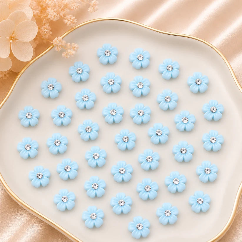 Delicate Floral Hair Pin Stickers