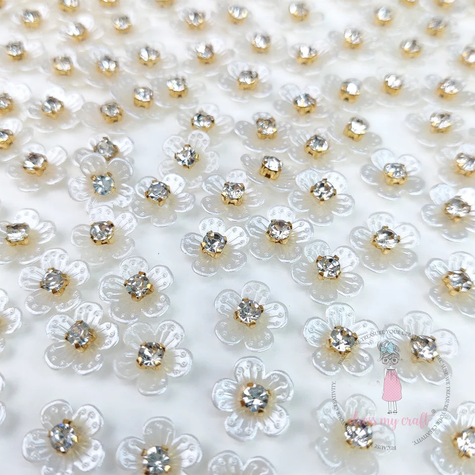 Delicate Floral Hair Pin Stickers