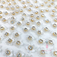 Delicate Floral Hair Pin Stickers