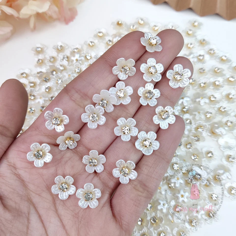 Delicate Floral Hair Pin Stickers