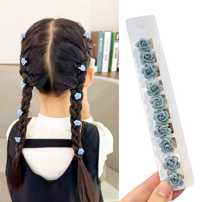 Rose Flower Hair Clips
