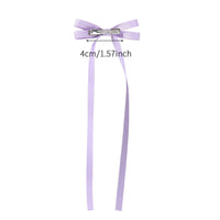 Red Tassel Ribbon Bow Hair Clips