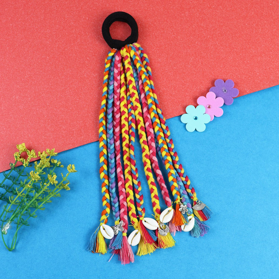 Cultural Style Braided Hair Tie