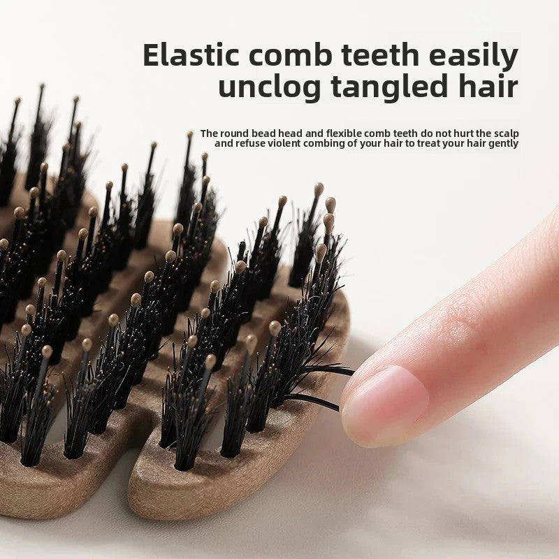 Portable Bristle Fluffy Styling Volumizing Hair Brush