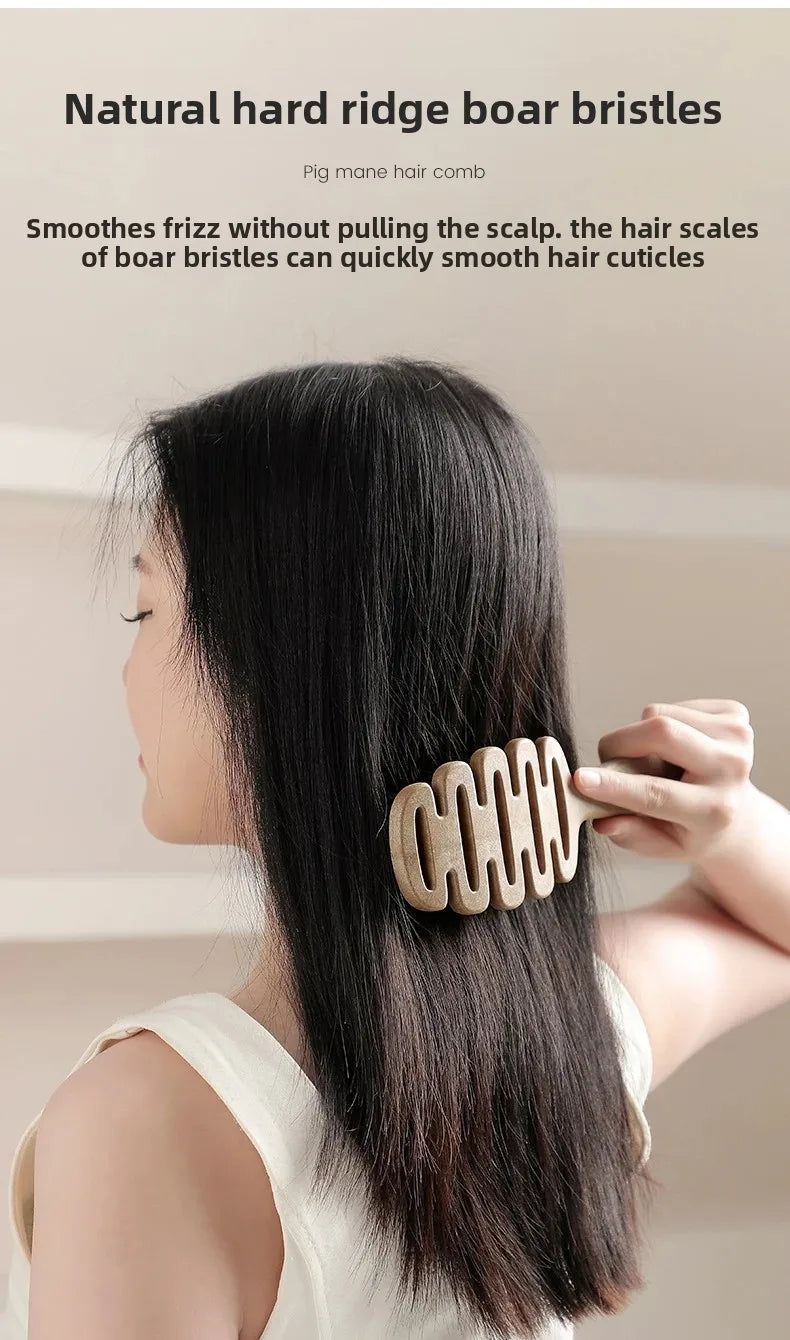 Portable Bristle Fluffy Styling Volumizing Hair Brush