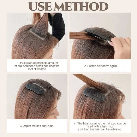 2PCS INVISIBLE FLUFFY HAIR PAD