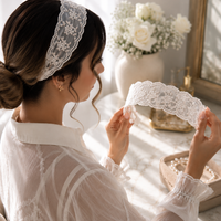 Delicate Flower Design Lace Headband