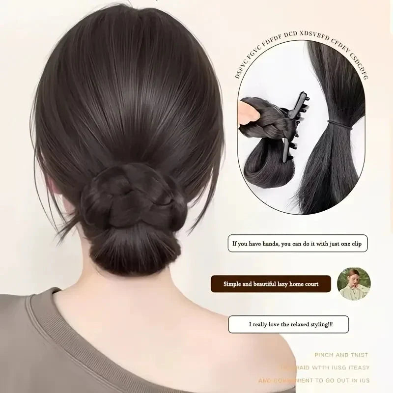 Chic Synthetic Hair Bun Clip