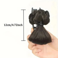 Chic Synthetic Hair Bun Clip