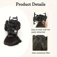 Chic Synthetic Hair Bun Clip