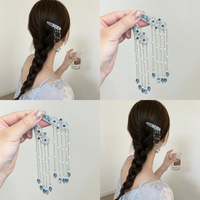 Double Side Women Tassel Hair Clips