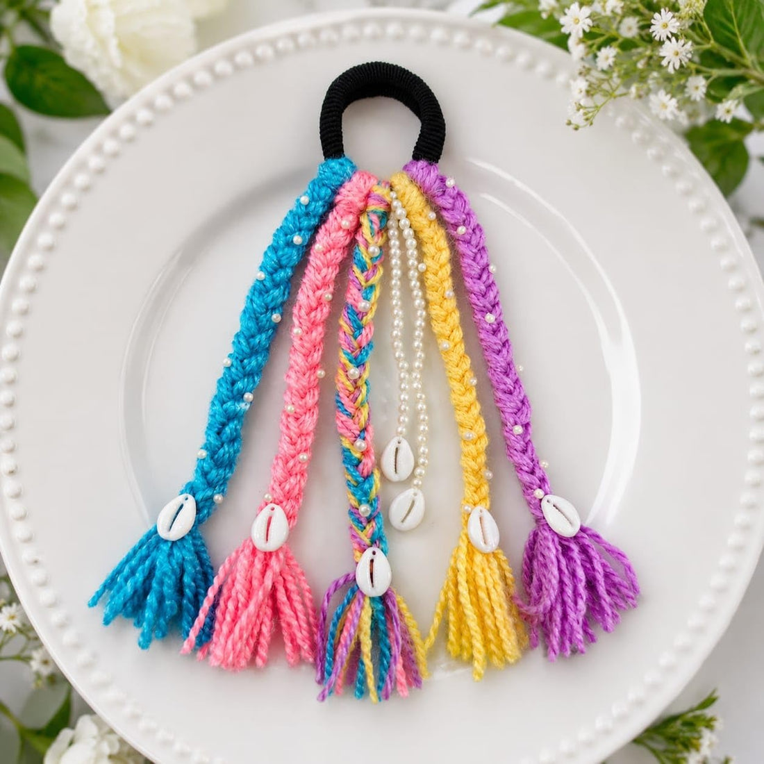 Cultural Style Braided Hair Tie