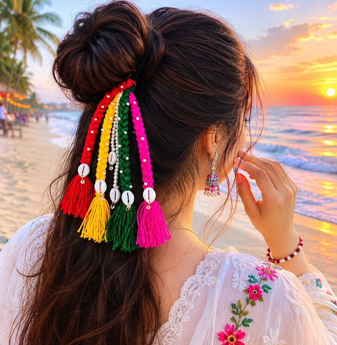 Cultural Style Braided Hair Tie
