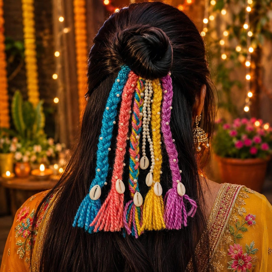 Cultural Style Braided Hair Tie